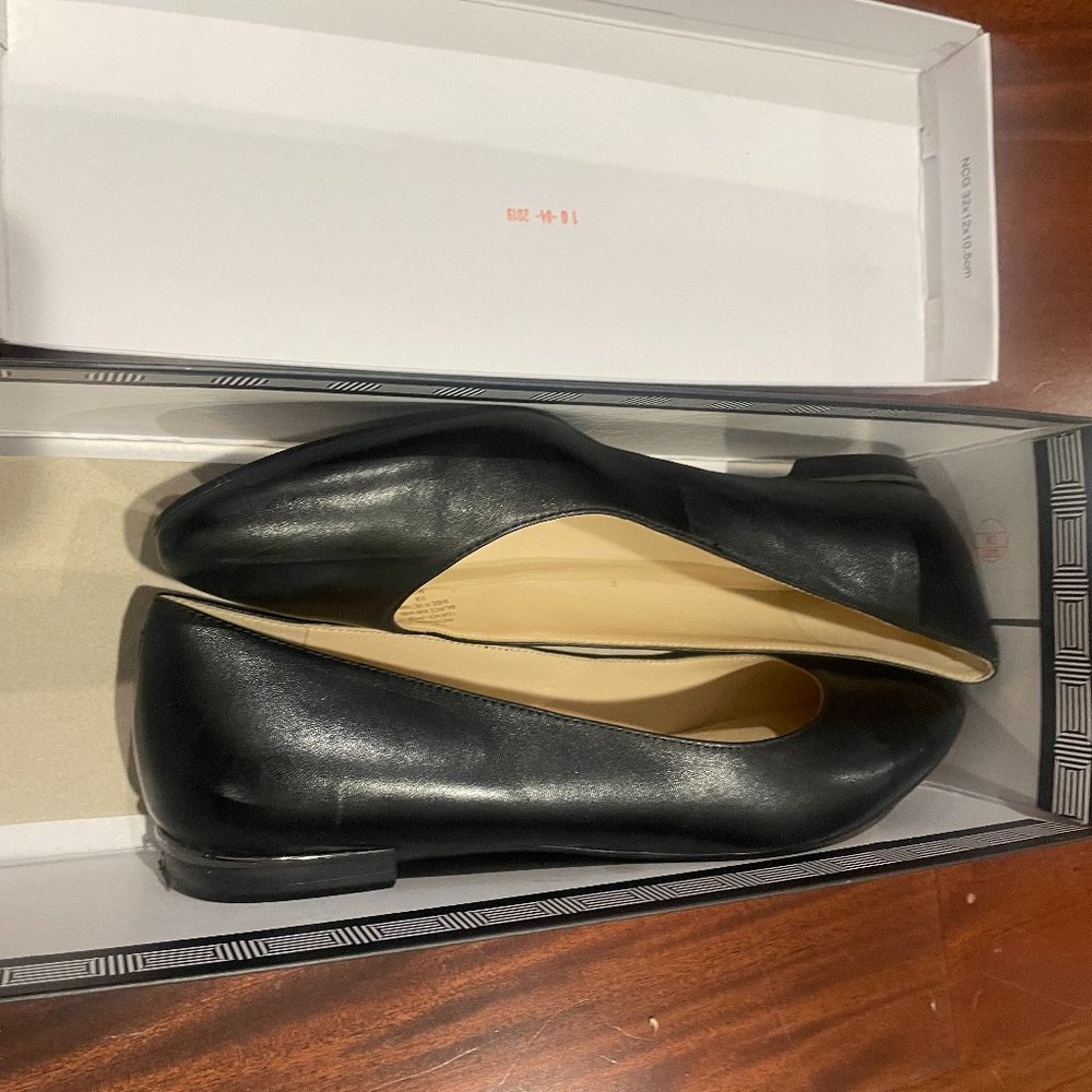 Nine West leather ballet flats, like new